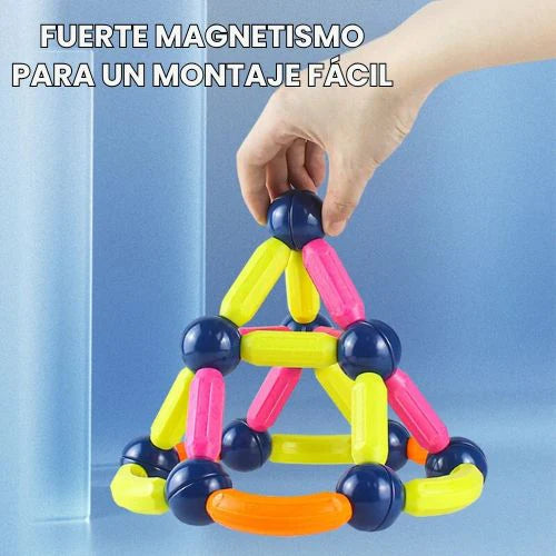 PlayBlocks™ - Juego de Bloques Magnéticos Montessori 42 piezas grandes