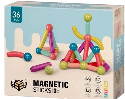 PlayBlocks™ - Juego de Bloques Magnéticos Montessori 42 piezas grandes