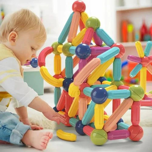 PlayBlocks™ - Juego de Bloques Magnéticos Montessori 42 piezas grandes