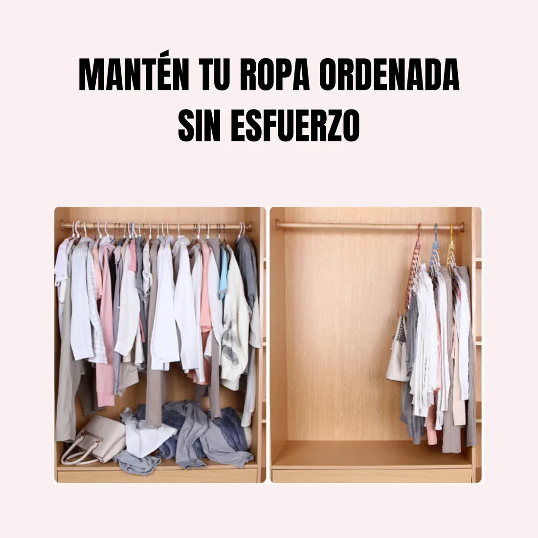 Colgador de Ropa 9 en 1: ¡Más Espacio, Menos Desorden! 👗✨ (Pack de 5)