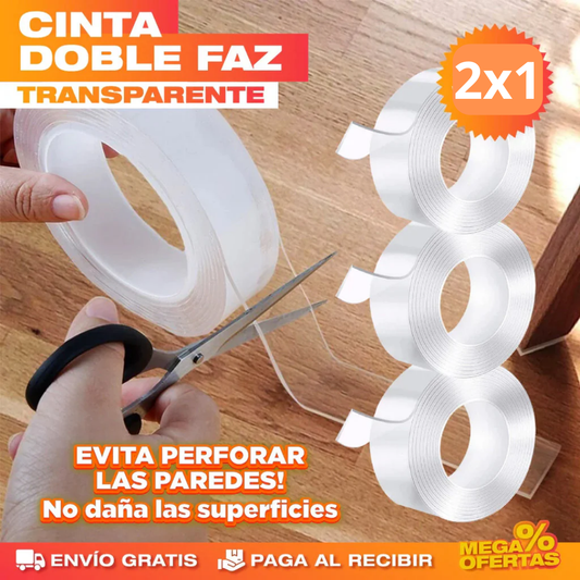 MagicTape™ - Cinta Mágica de Silicona con Doble Contacto  3 metros  ⭐