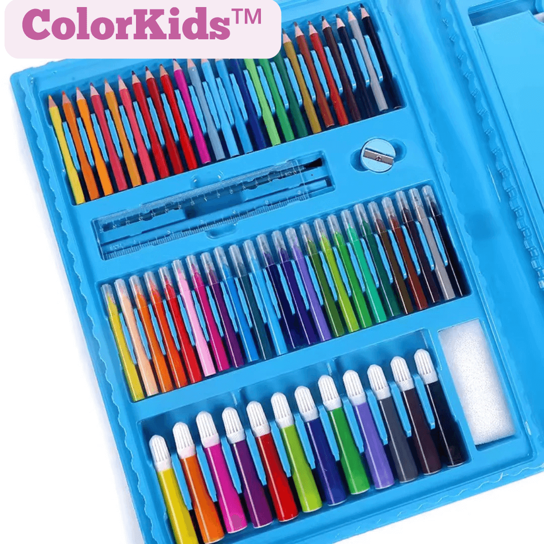 ColorKids™- Maletín de Arte con 208 piezas 🌈🎨