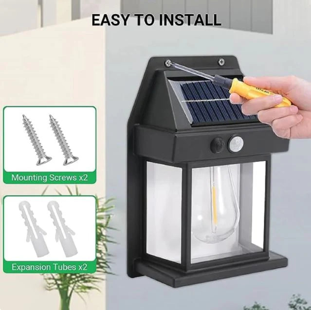 Farol Solar De Pared + Sensor Movimiento