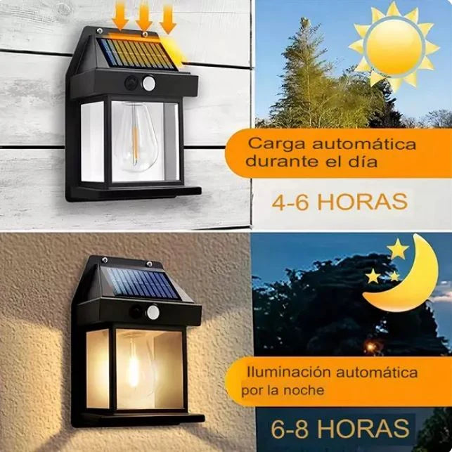 Farol Solar De Pared + Sensor Movimiento